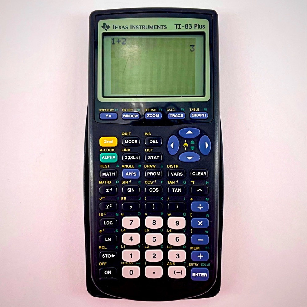 Texas Instruments TI-83 Plus Graphing Calculator School College Algebra Math